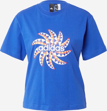 T-shirt fonctionnel 'Farm Graphic' ADIDAS SPORTSWEAR en bleu : devant