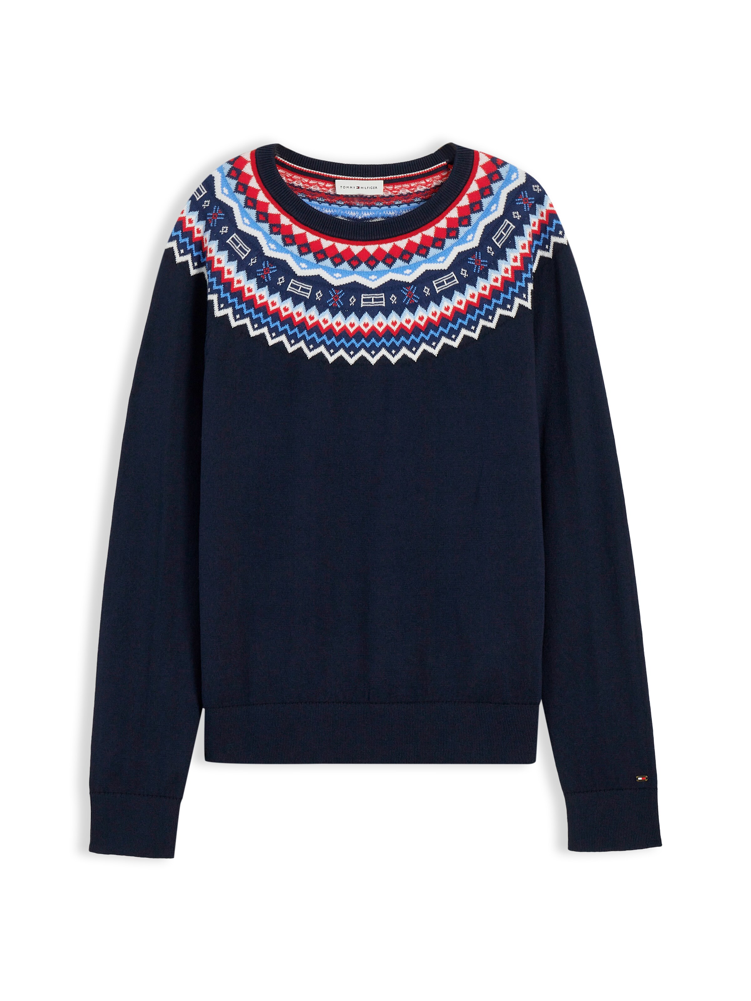 TOMMY HILFIGER Pulóver - kék: elől
