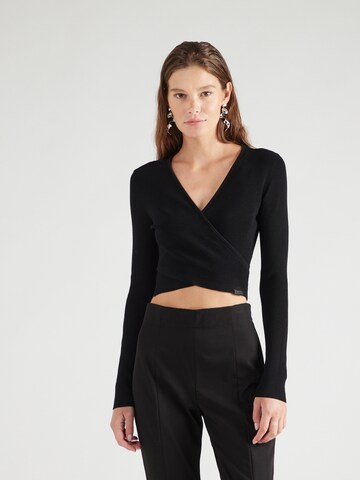 HUGO Sweater 'Skellett' in Black: front