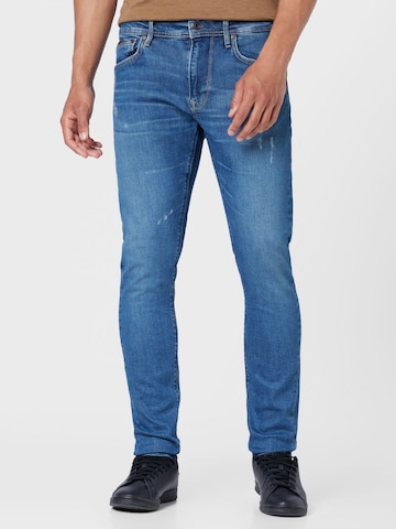 Pepe Jeans - Slimfit Calças de ganga 'Stanley' em azul: frente