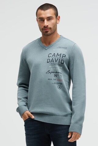 CAMP DAVID Sweater in Green: front
