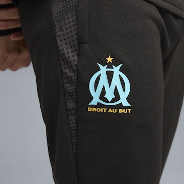 PUMA Slimfit Sportbroek 'Olympique de Marseille' in Zwart