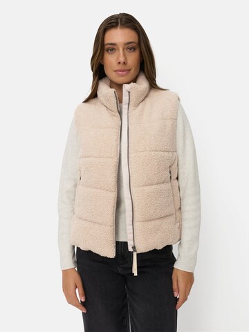 CAMEL ACTIVE Vest in Beige: front