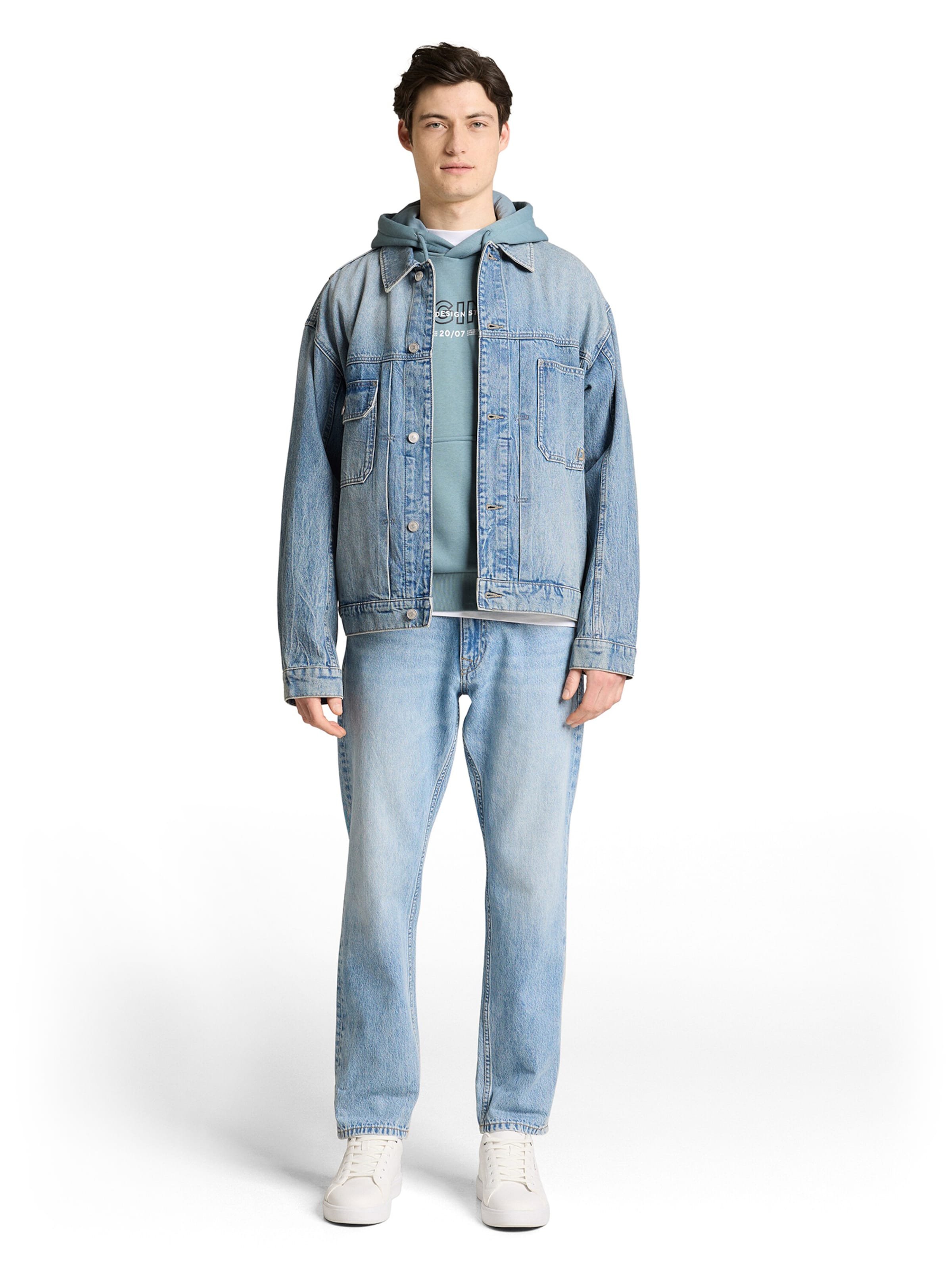 TOM TAILOR DENIM Sweatshirt in Blue