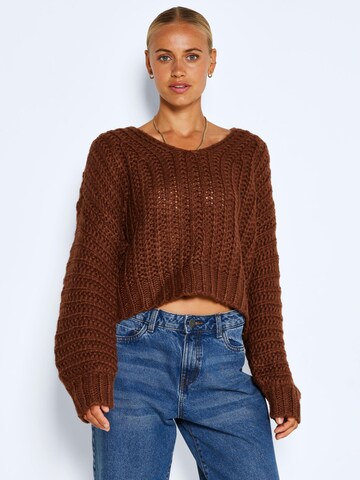 Noisy may Sweater 'Steve' in Brown: front