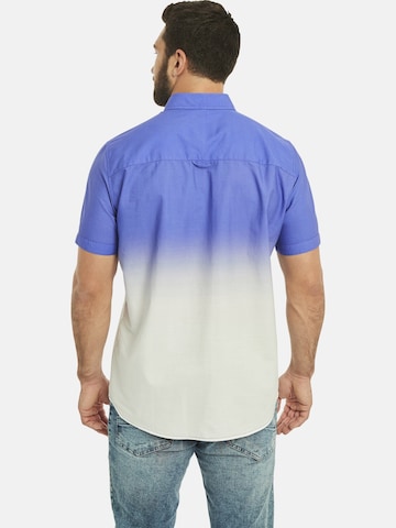 Jan Vanderstorm Comfort fit Button Up Shirt ' Oddi ' in Blue