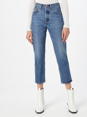 Regular Jean '501 Crop' LEVI'S ® en bleu : devant