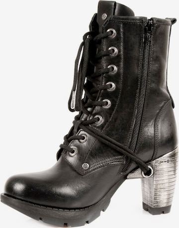 Stivale stringato 'M-TR001-S1' di New Rock in nero: frontale
