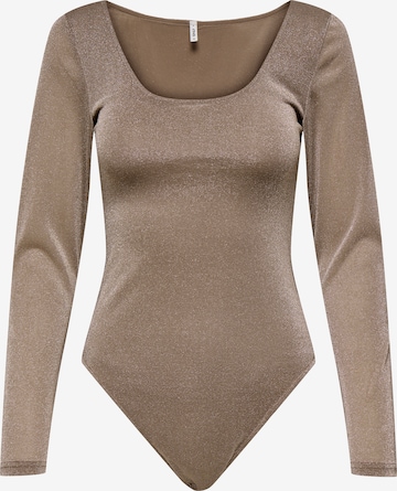 ONLY Shirtbody 'ONLAMERA' i brun: forside