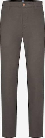 Coupe slim Pantalon chino MEYER en marron : devant