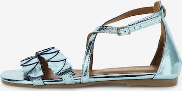 Sandalo di CAFè NOIR in blu: frontale