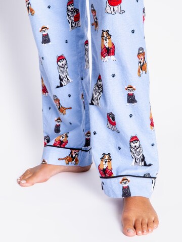 Pantalon de pyjama 'Flannels' PJ Salvage en bleu