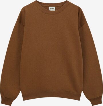 Pull&Bear Sweatshirt in Brown: front