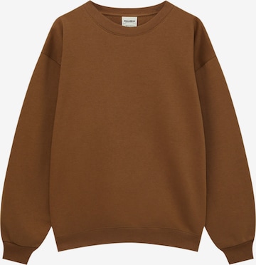 Pull&Bear Sweatshirt in Braun: predná strana