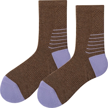 Millo Athletic Socks 'Sport Vibe' in Brown: front
