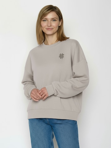 Felpa ' Core Sweat Shamrock ' di GREENBOMB in grigio