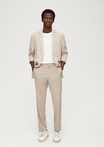 Regular Pantalon à plis 'S.OPURE' s.Oliver en beige