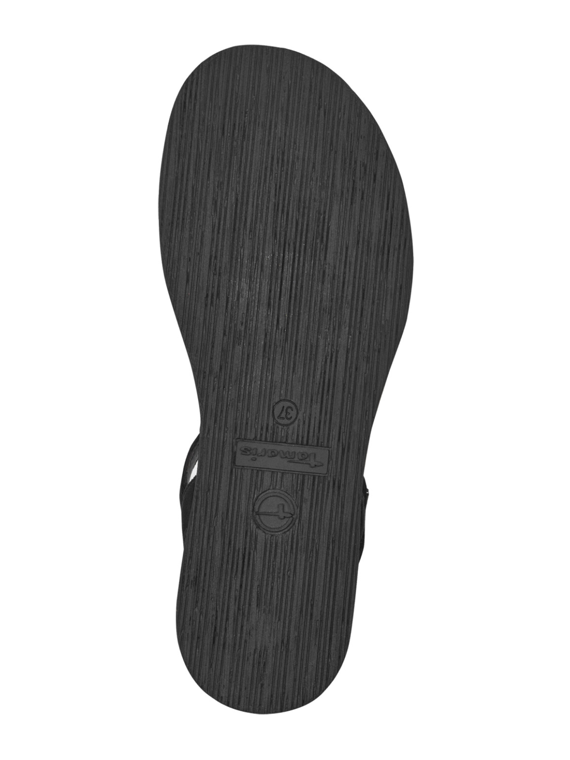 Tamaris Sandały z rzemykami w kolorze czarny