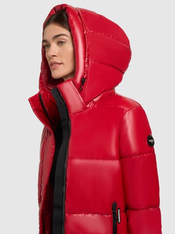 Manteau d’hiver ' Haya Shiny-YM ' khujo en rouge