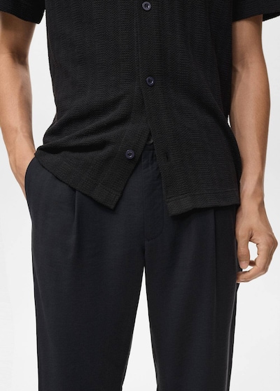 MANGO MAN Hose 'Vulcano' in schwarz, Produktansicht
