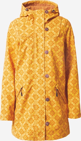 Veste fonctionnelle 'Wild Weather' Blutsgeschwister en jaune : devant