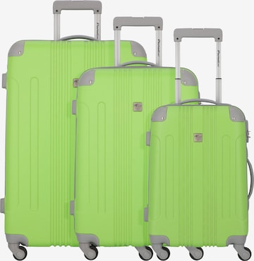 CHECK.IN Suitcase Set in Green: front