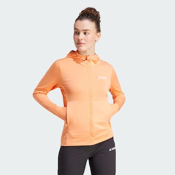 ADIDAS TERREX Athletic Jacket 'Xperior' in Orange: front
