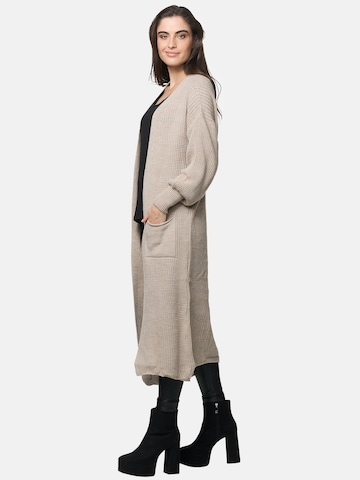 Elara Gebreide mantel in Beige