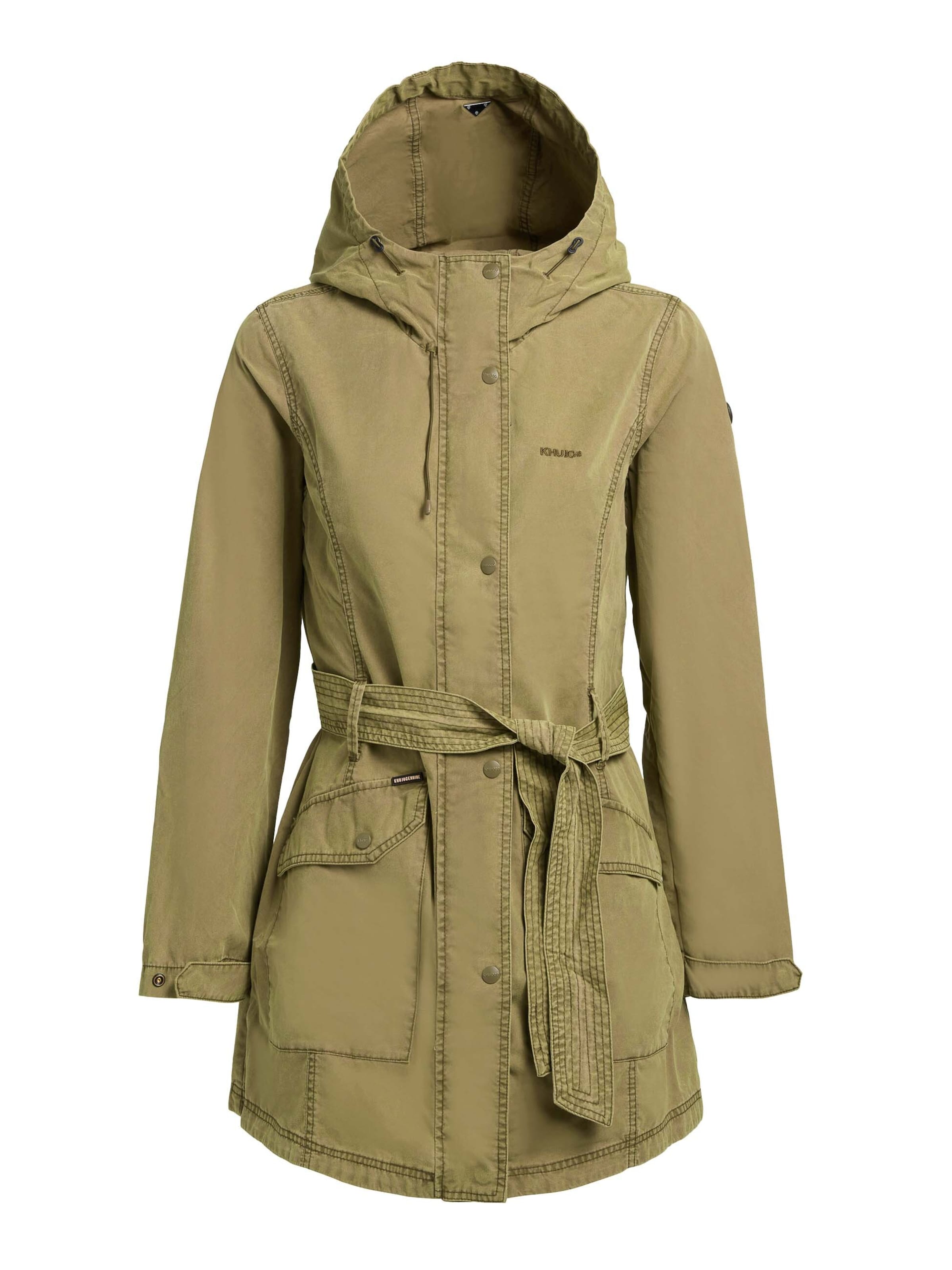 Parka mi-saison 'Prea' khujo en vert : devant