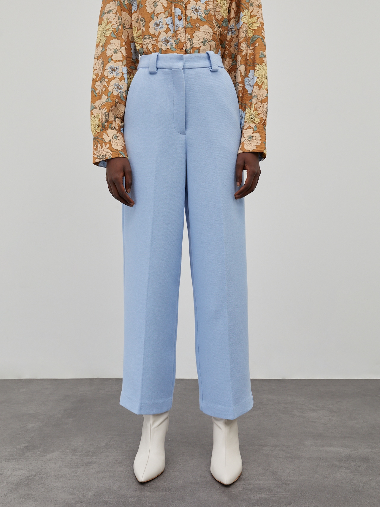 EDITED Pantalon 'Anne' Lichtblauw