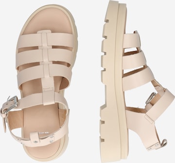 Bata Sandalen met riem in Beige