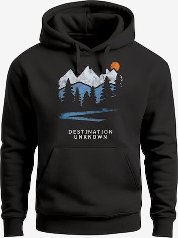 Neverless Sweatshirt 'Destination' in Schwarz: Vorderseite