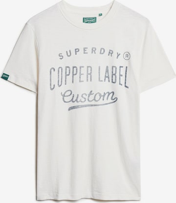 T-Shirt Superdry en beige : devant