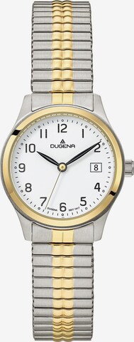 DUGENA Analog Watch in Silver: front