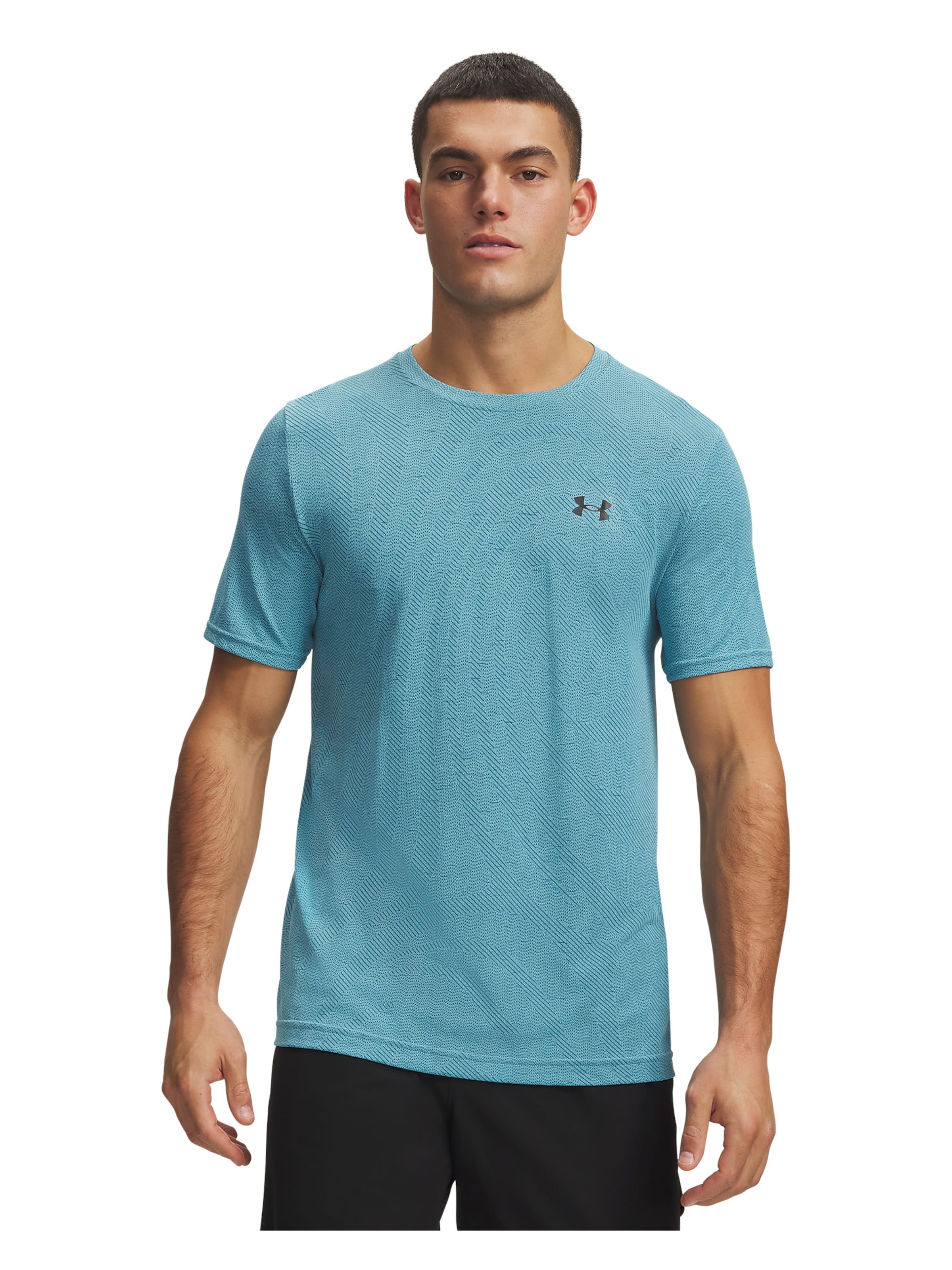 UNDER ARMOUR Functioneel shirt 'Vanish Seamless Novelty' in Blauw: voorkant
