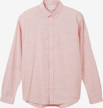 TOM TAILOR DENIM Comfort fit Button Up Shirt in Pink: front