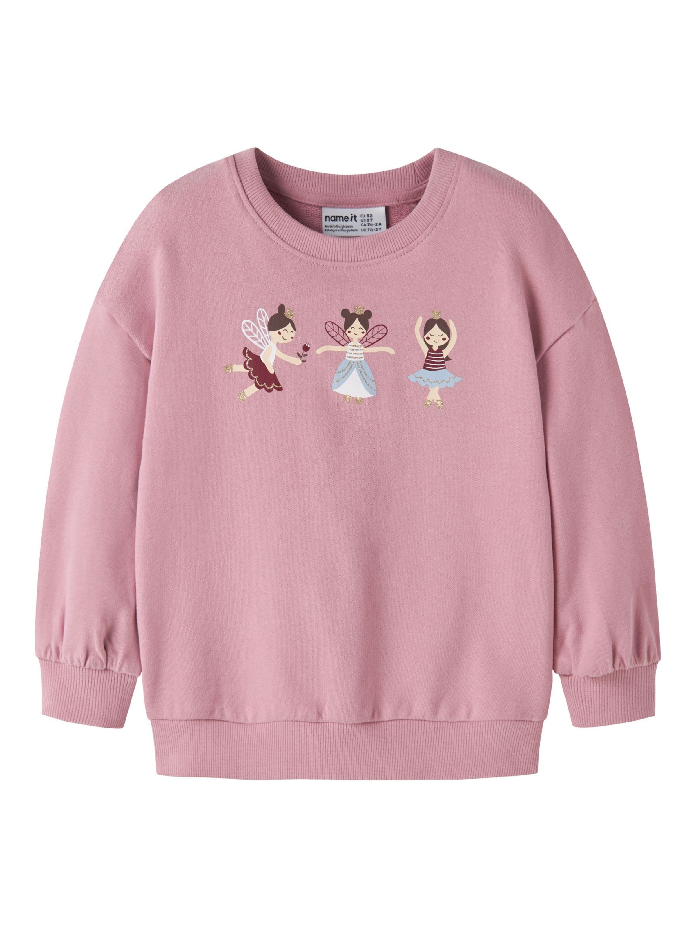 NAME IT Sweatshirt 'NMFVALONA' in Pink: Vorderseite