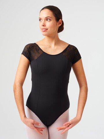Tanzmuster Athletic Bodysuit 'Maike' in Black