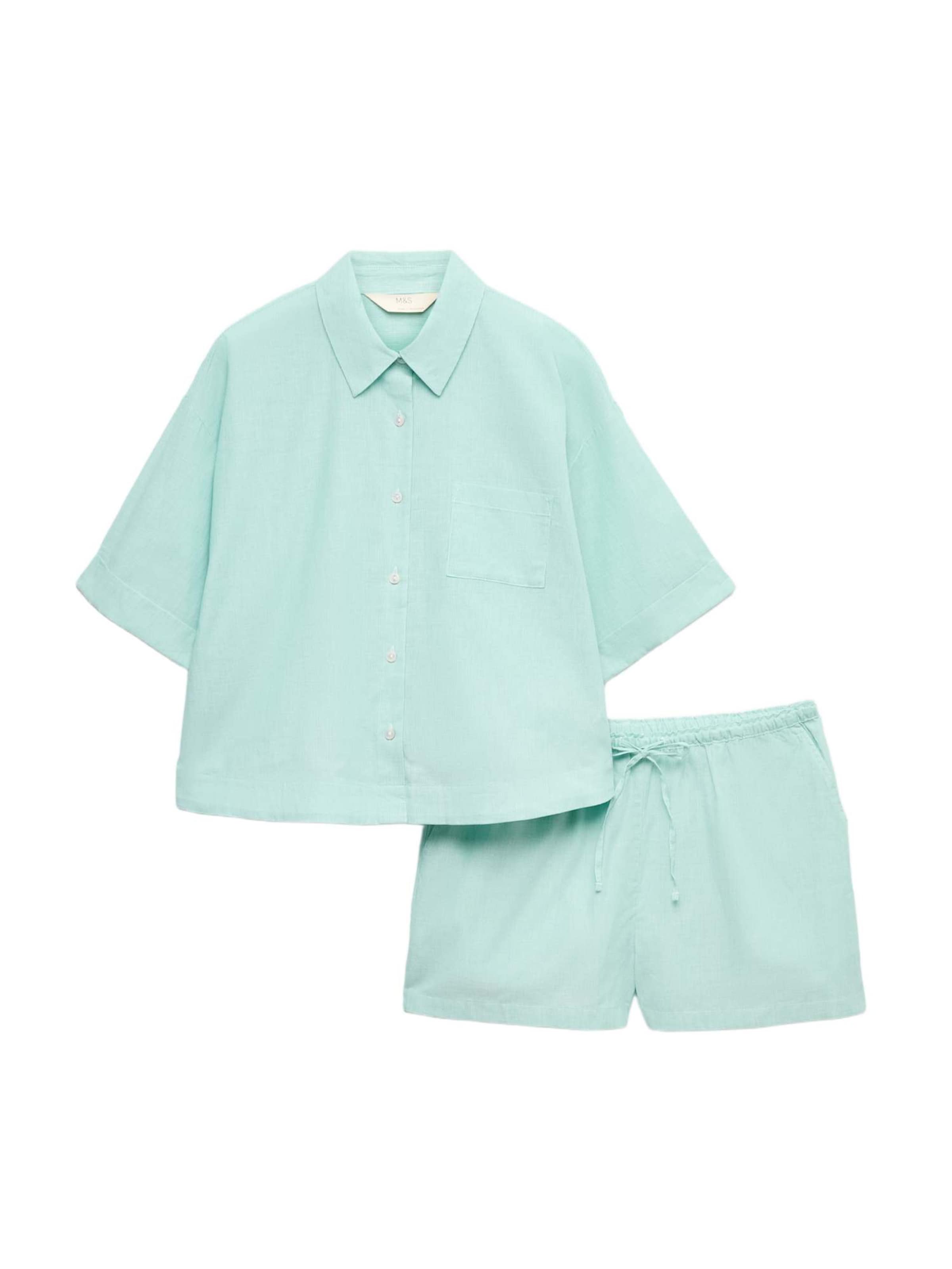Marks & Spencer Pyjama in Groen: voorkant