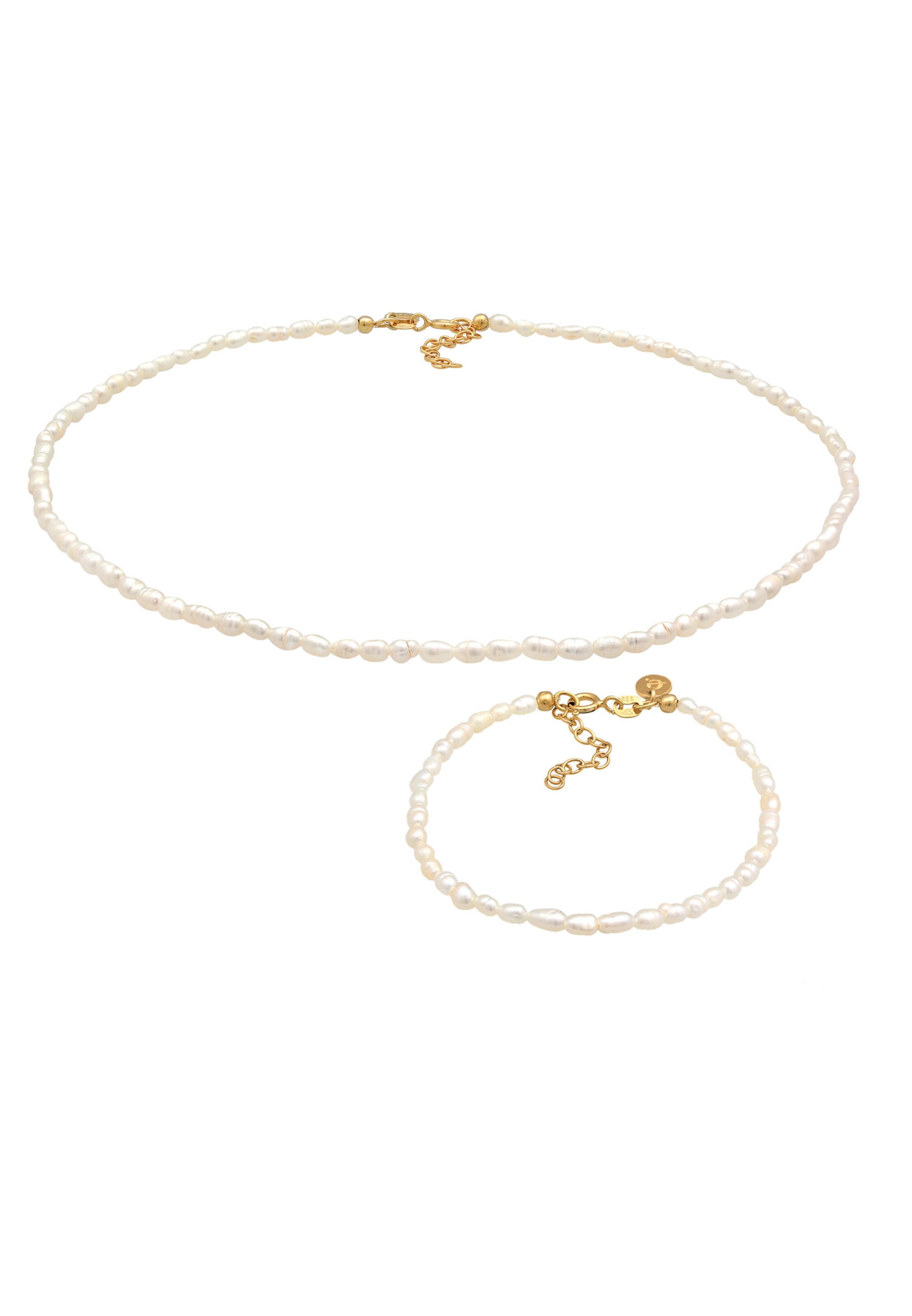 ELLI PREMIUM Sieraden set in Goud: voorkant