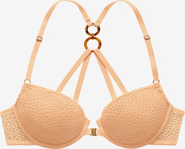 Push-up Soutien-gorge LASCANA en beige : devant