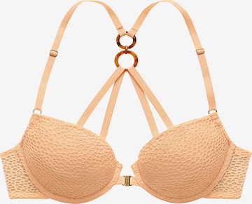 LASCANA Push-up BH in Beige: predná strana