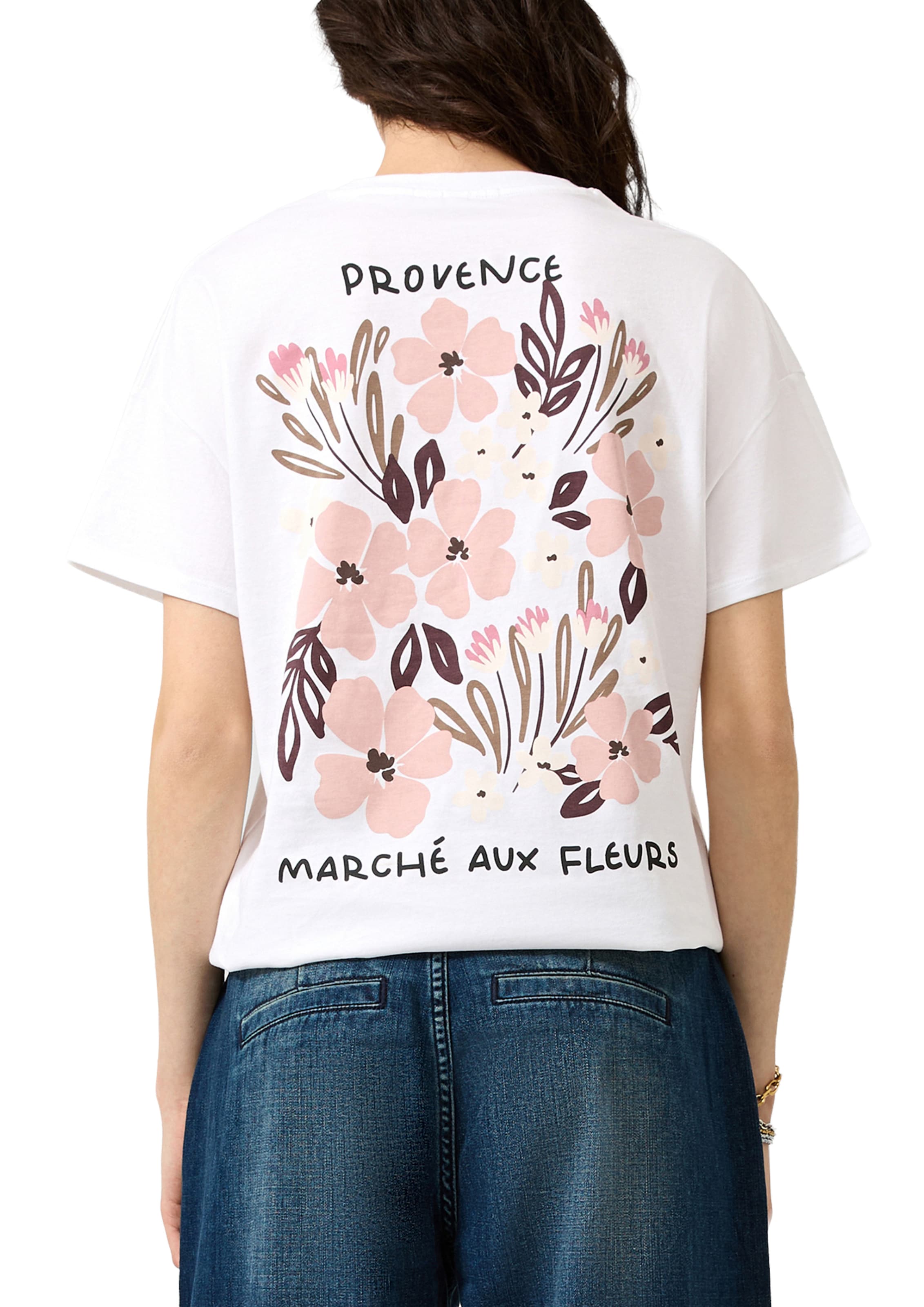 QS T-Shirt in Weiß