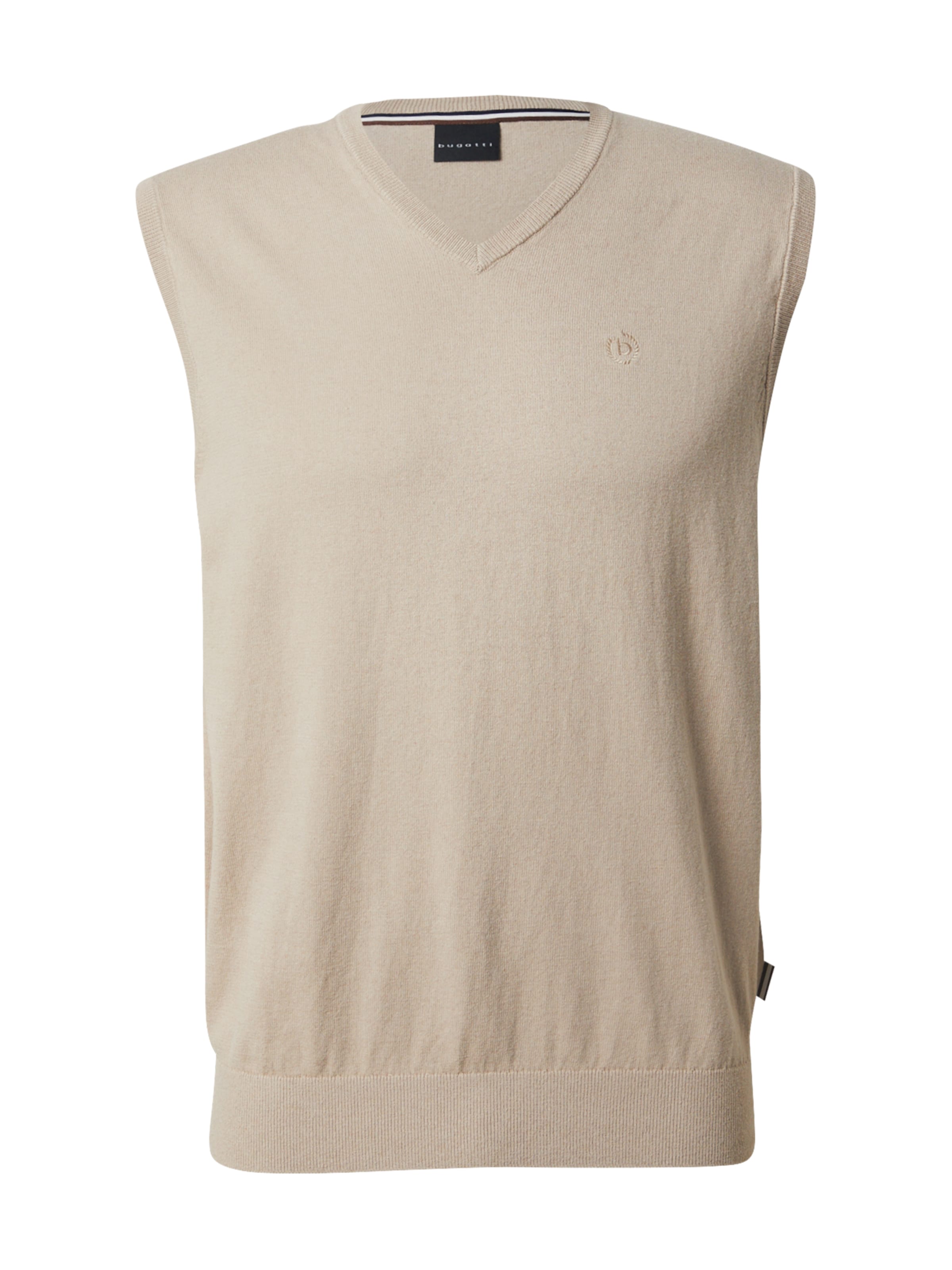 Pullunder de la bugatti pe bej: față