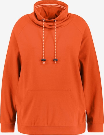 Ulla Popken Sweatshirt in Oranje: voorkant