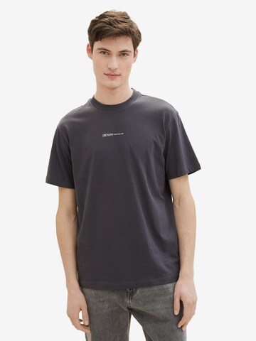 T-Shirt TOM TAILOR DENIM en gris : devant