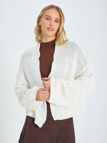 Cardigan 'Strickjacken' MixRay en blanc : devant