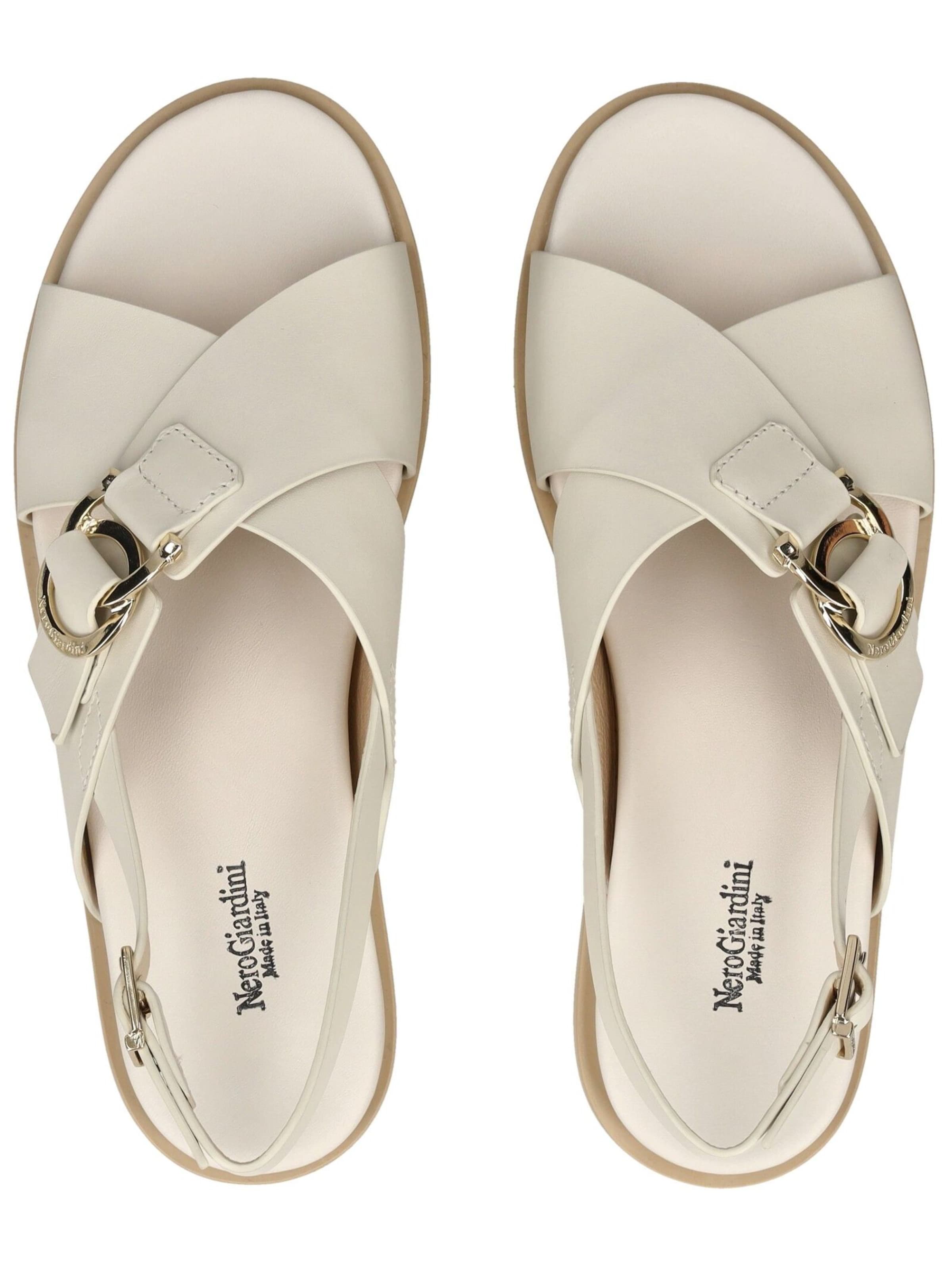 Sandales à lanières Nero Giardini en blanc