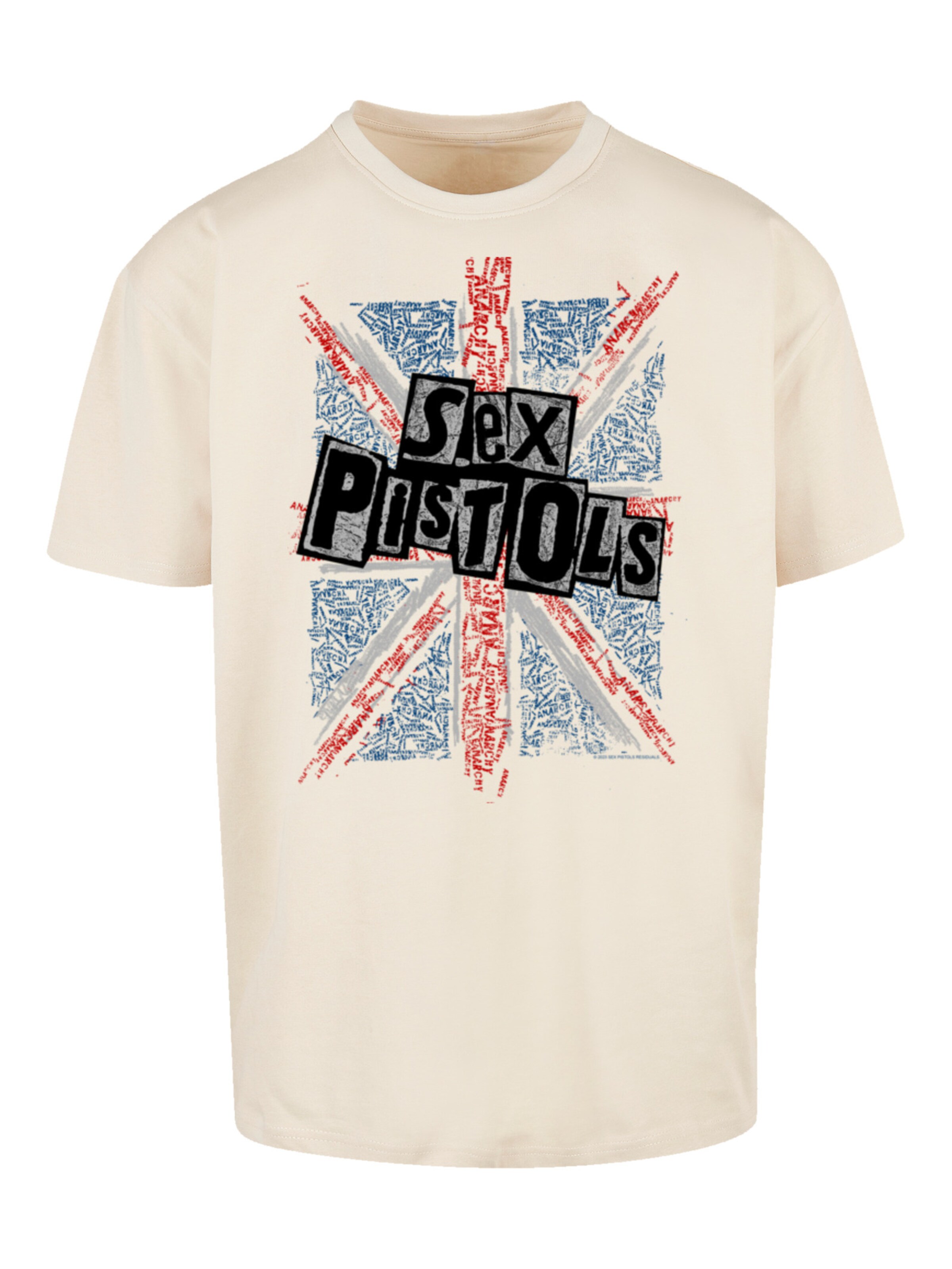 T-Shirt F4NT4STIC en beige : devant