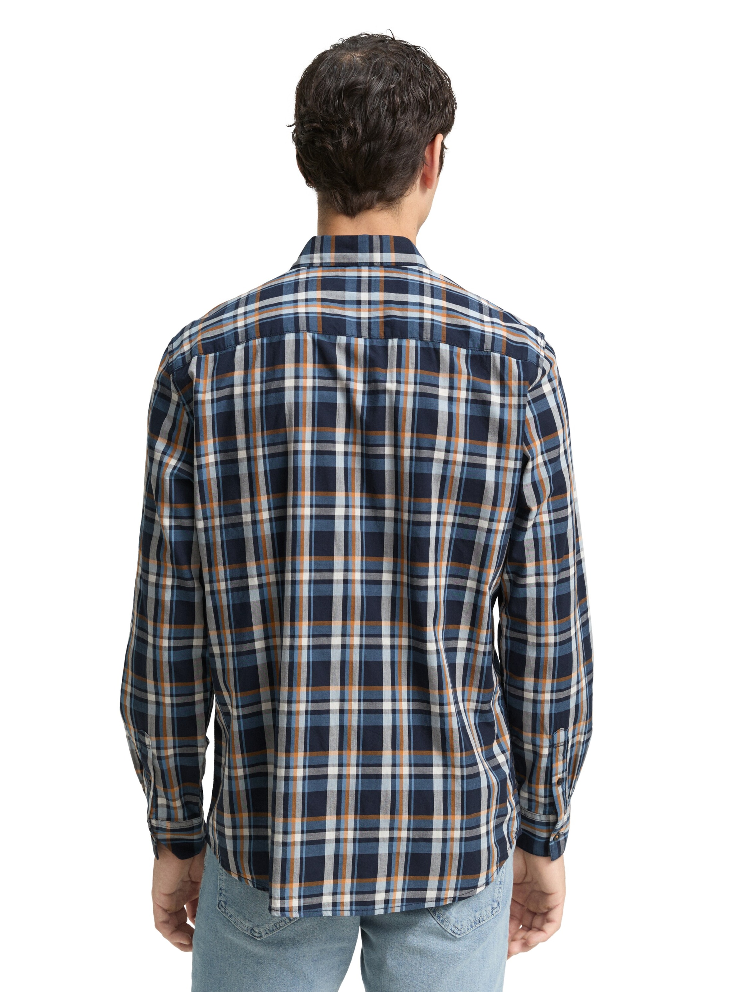 TOM TAILOR Regular fit Button Up Shirt in Blue